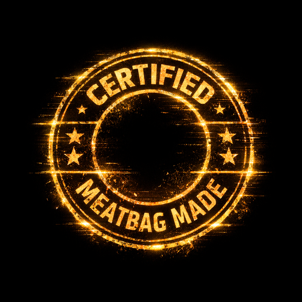MBM Creative Certification Stamp, gold on black